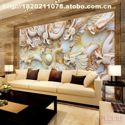 【無縫墻布 墻紙 3D富貴吉祥沙發(fā)電視背景墻 大型壁畫個(gè)性定制廠家】 - 產(chǎn)品庫(kù)